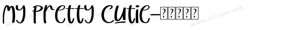 My Pretty Cutie字体转换